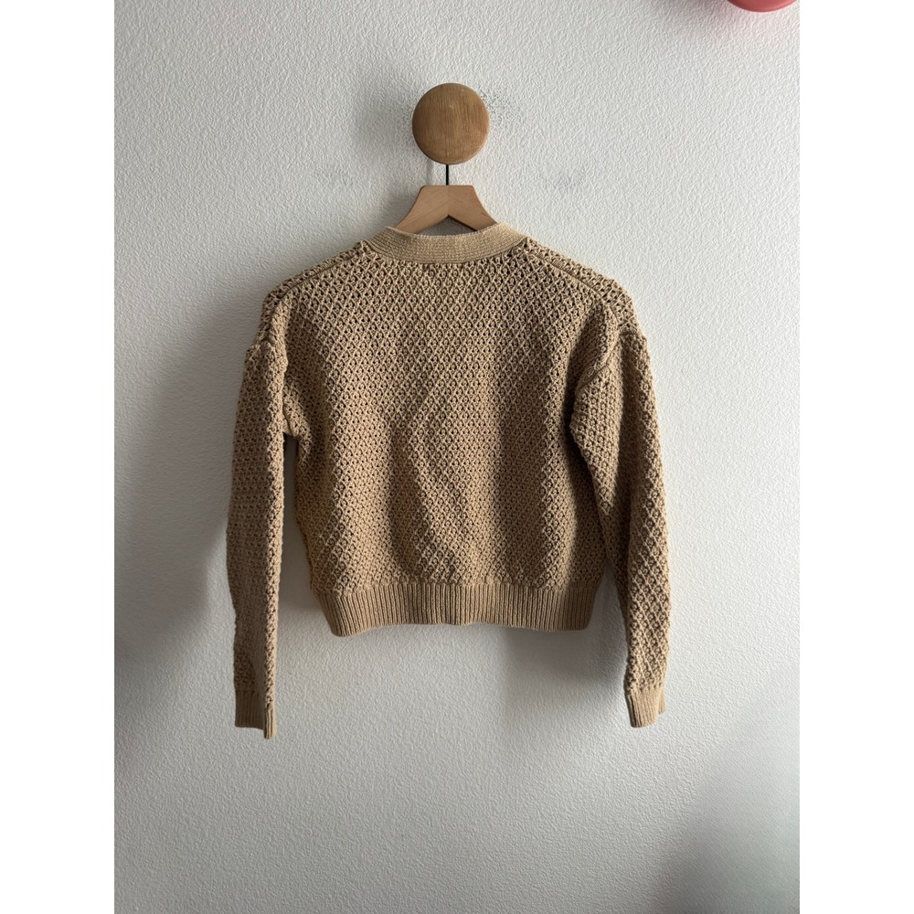 Madewell Open Stitch Crop Cardigan Sweater Size Small - Picture 5 of 8